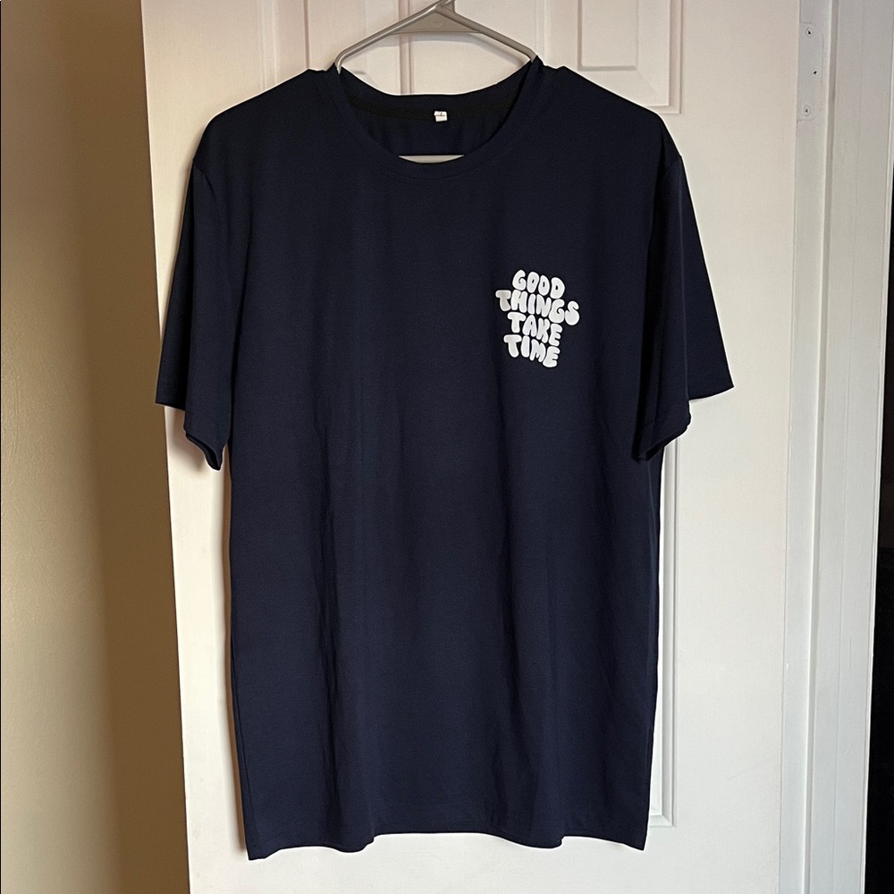 Good Things Take Time Navy Tee